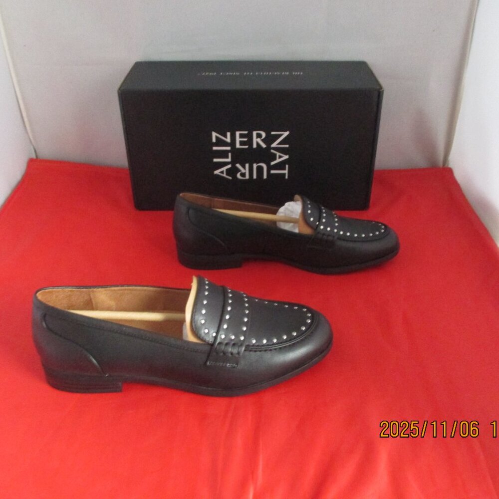 Naturalizer Milo-Stud Loafers $110 - US Size 7 - Black - 1407
